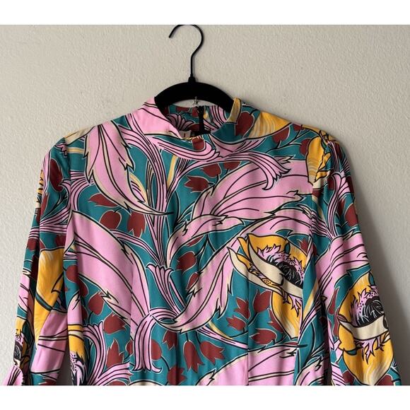 MARNI Bellewoods Floral Print Dress Womens Size 38 Vintage Inspired Retro Boho - Picture 3 of 9